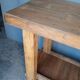 90cm old solid wood workbench