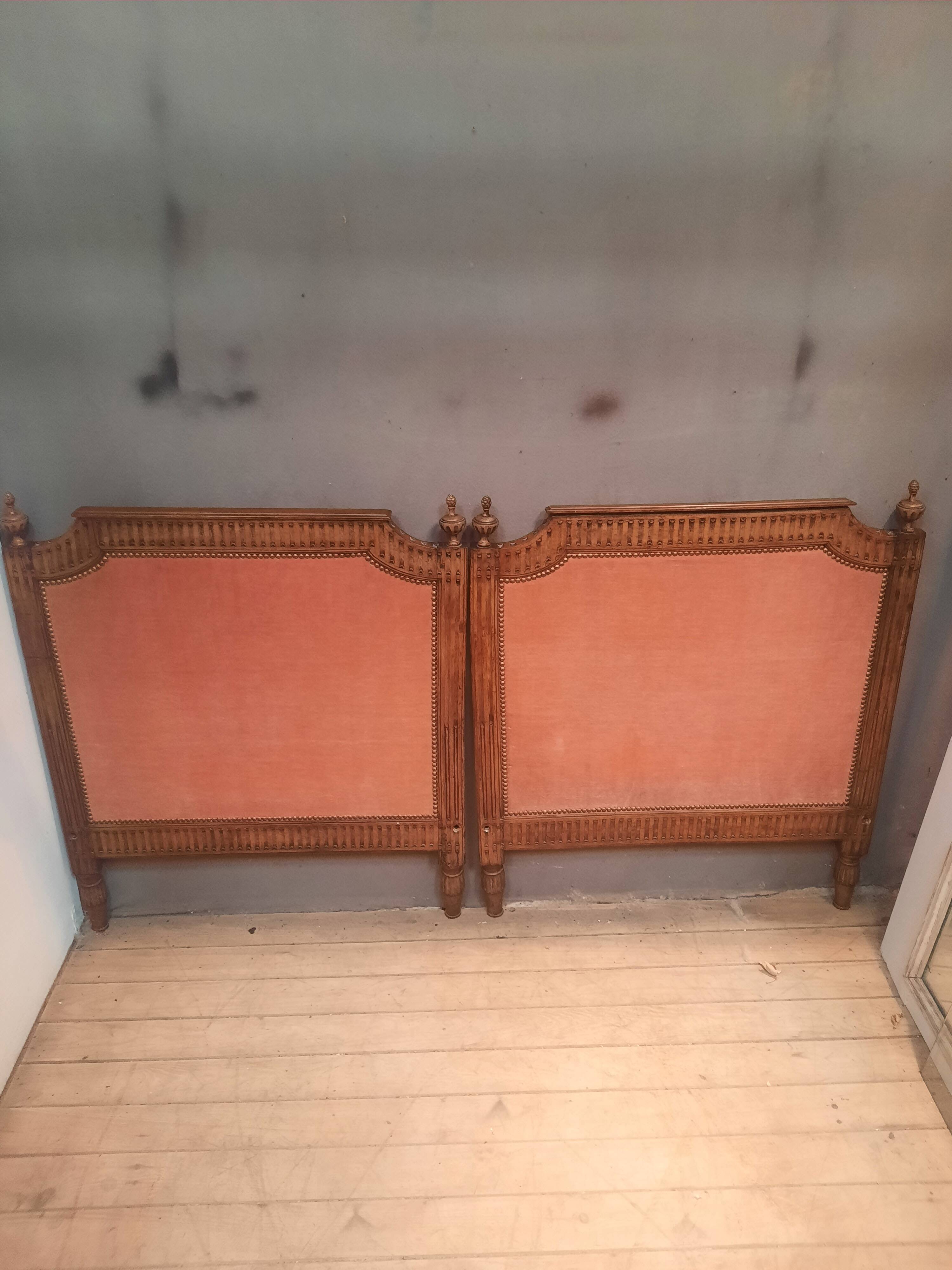Pair of Louis XVI period headboards