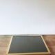 Italian brass mirror and smoked glass - 90x70cm
