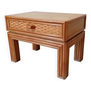 Table d appoint vintage - bambou