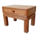 Vintage side table in bamboo and rattan from the 1970s.
