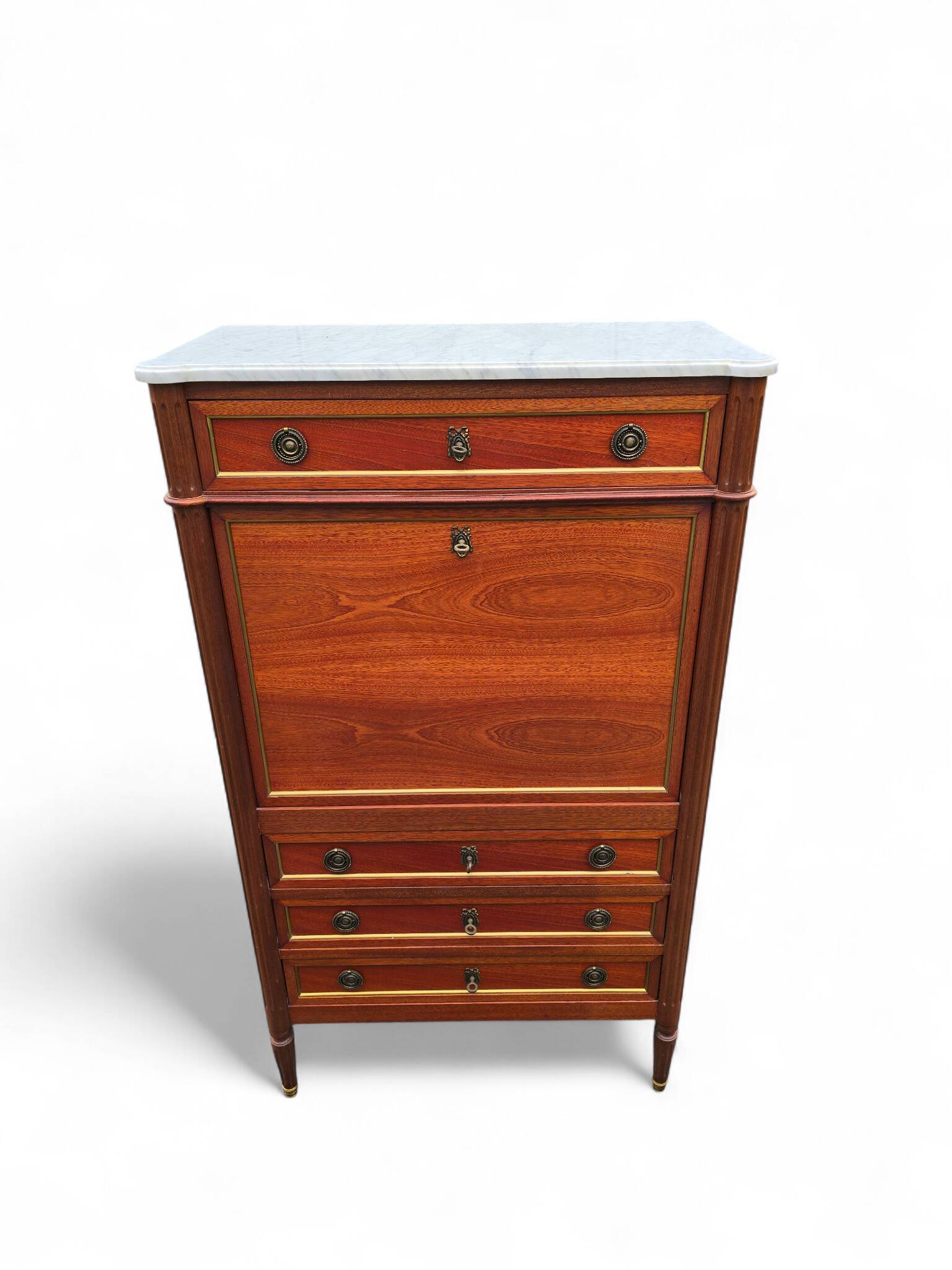 Secretary Louis XVI on white marble