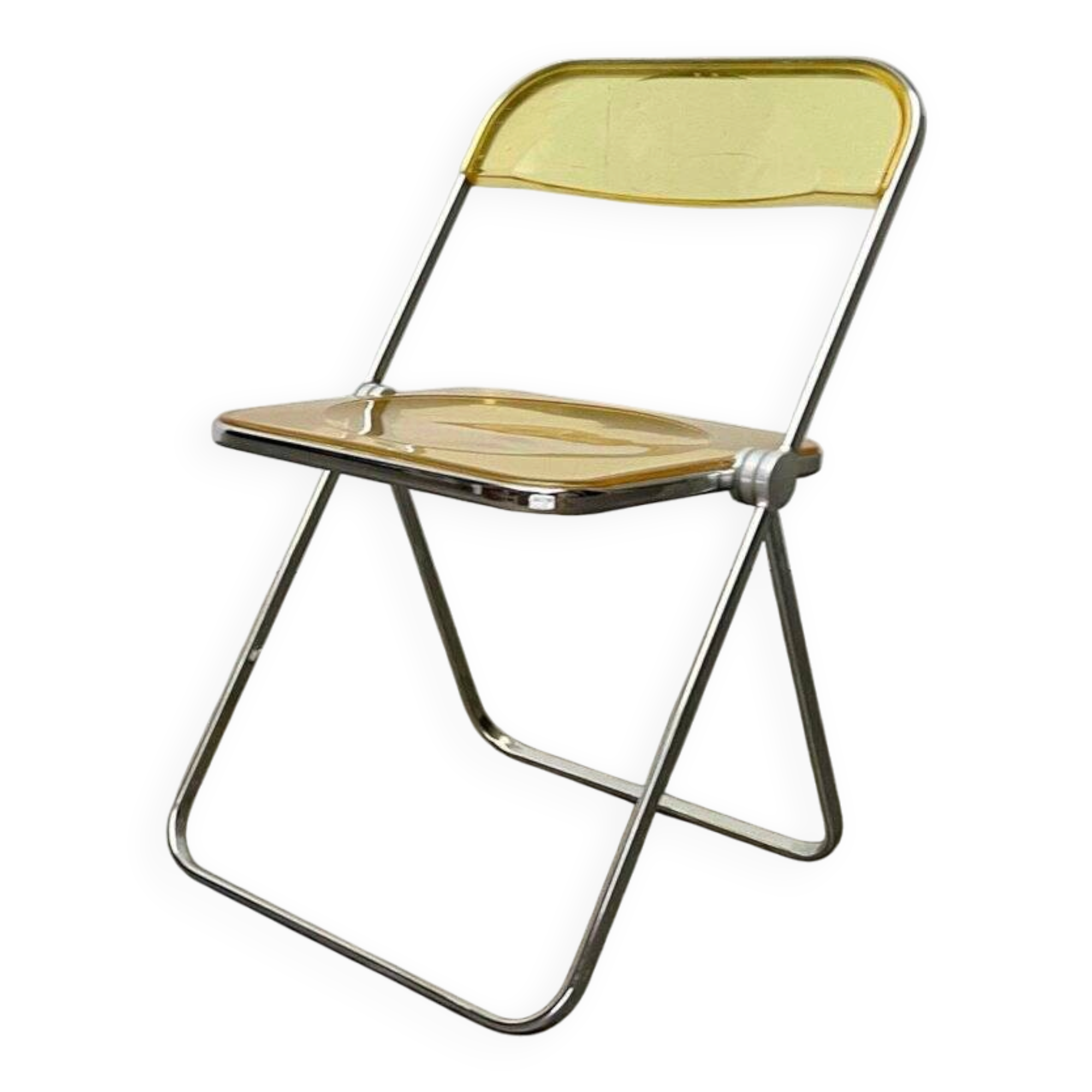 Folding Chair Model Plia Italian Mid-Century Modern Space by Giancarlo Piretti for Castelli, 1960s