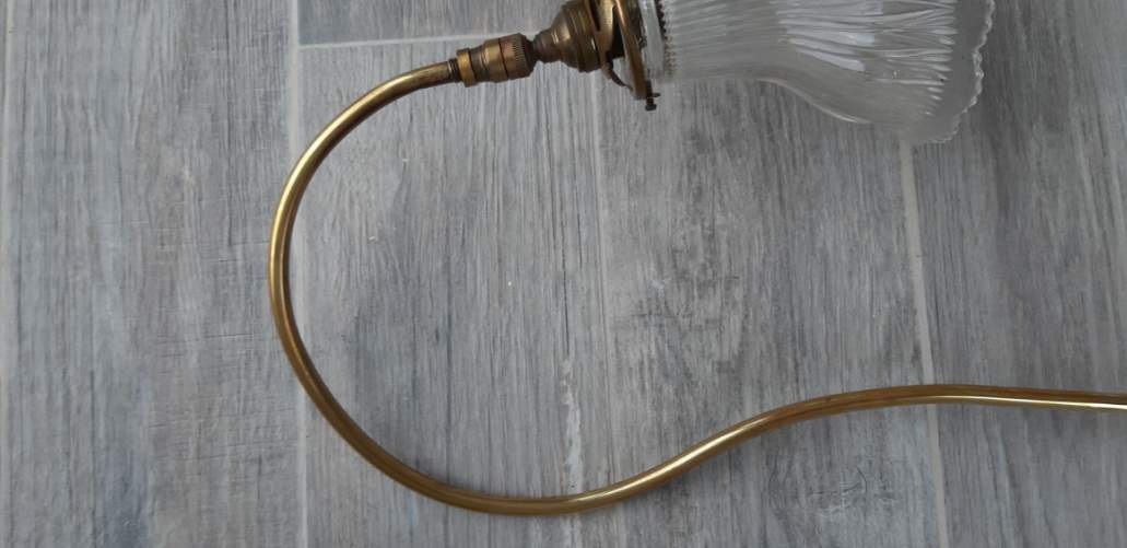 Art deco swan neck lamp