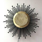 Star/Sun wall lamp made of brass and iron 40cm