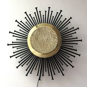 Star/Sun wall lamp made of brass and iron 40cm