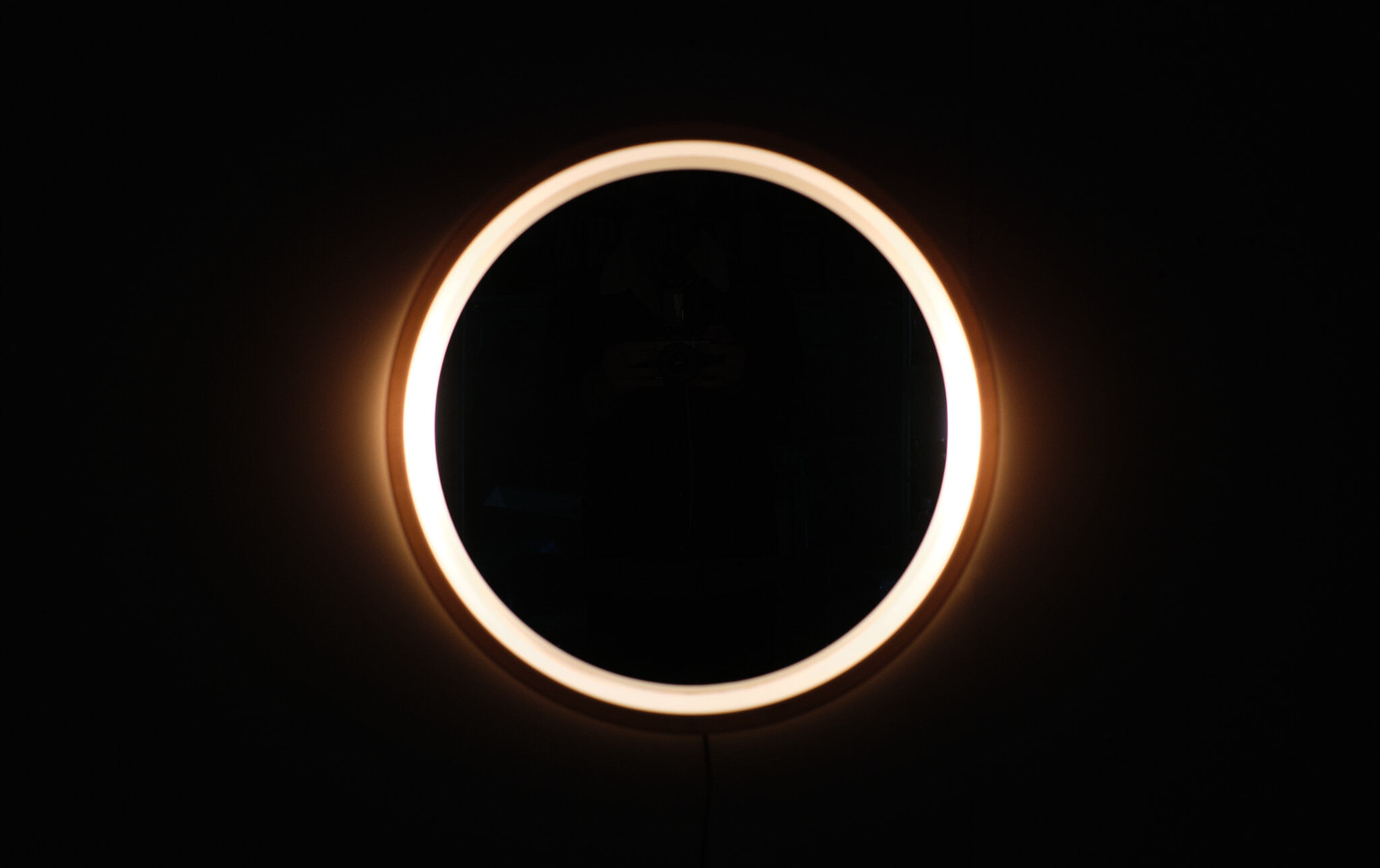 Space Ace Back Lid Round Mirror, 1970s, France