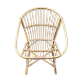 Rattan shell chair