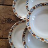 10 Art Deco deep plates MLV France