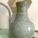 Antique turquoise terracotta vase