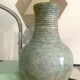 Vase ancien terre cuite turquoise