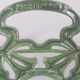 Castirone green enamelled cast iron umbrella stand and removable white tray