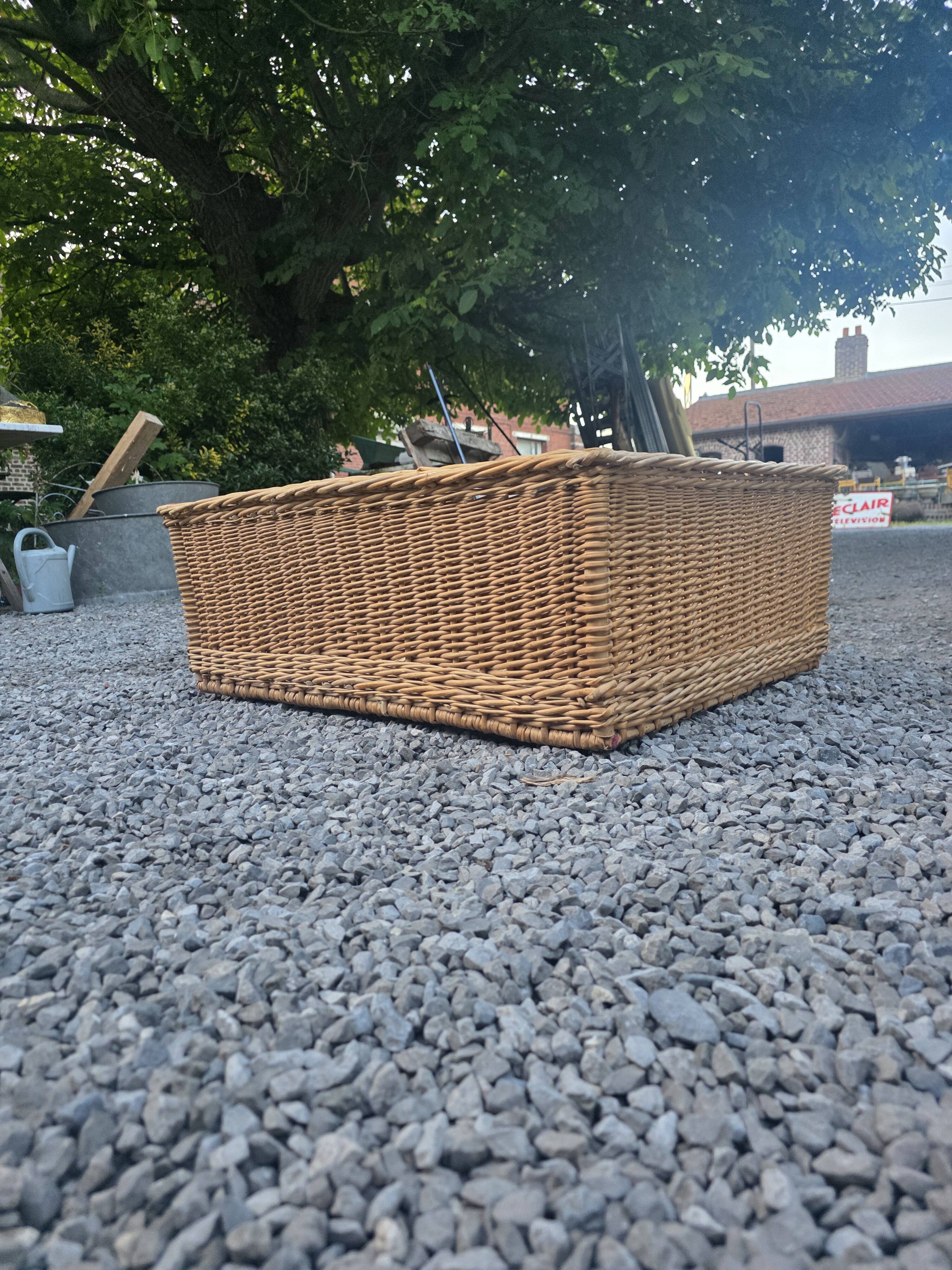 Panier en osier grand modèle