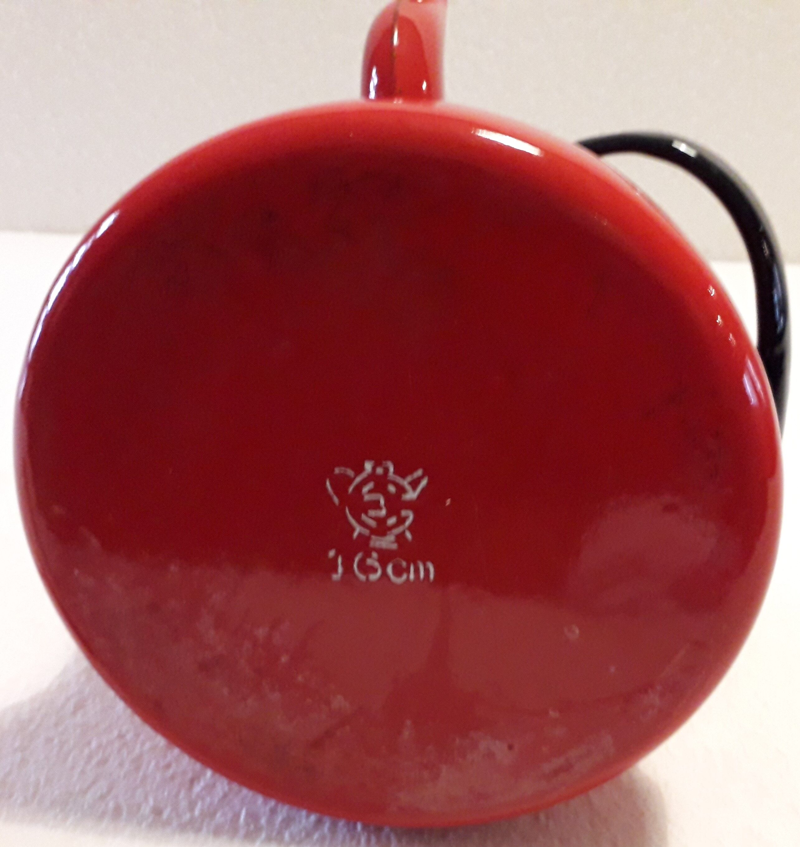 Bouilloire émaillée rouge "Japy"