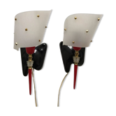 Duo of vintage 50s-60s wall lights
