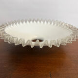 Vintage white opaline suspension