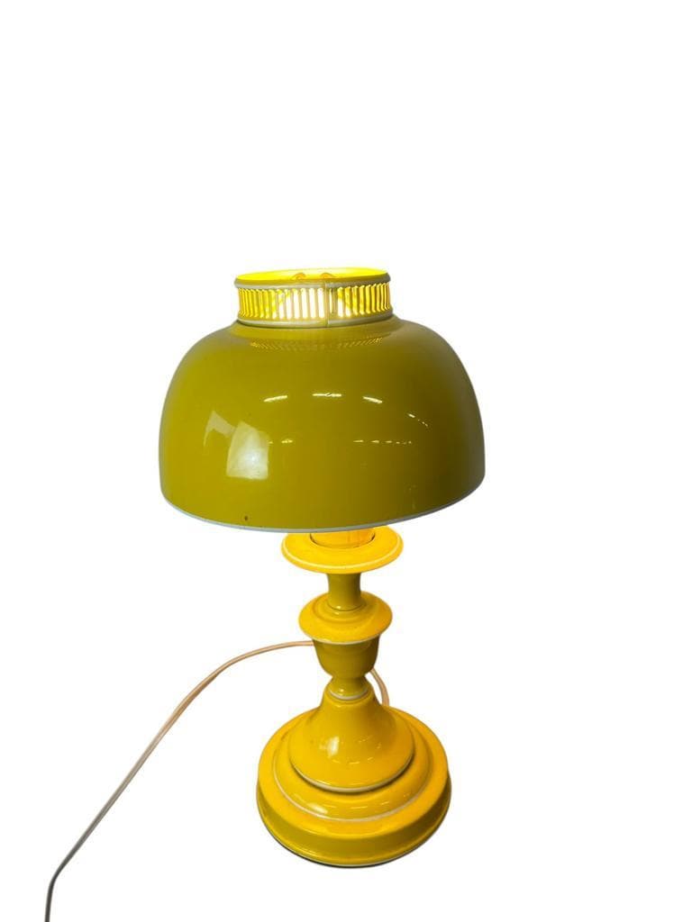 Miniature vintage yellow desk lamp