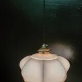Pink opaline pendant light