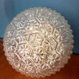 Round ceiling carved glass