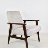 Fauteuil vintage Fox gris clair, années 1970
