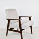 Fauteuil vintage Fox gris clair, années 1970