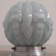 Art Deco ceiling lamp in blue opaline circa 1930