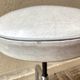 Stool tripod swivel workshop height adjustable skai & chrome vintage 60s