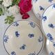 5 assiettes creuses anciennes modèle floral de la manufacture française de Badonviller