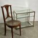 Vintage golden brass side table 1970
