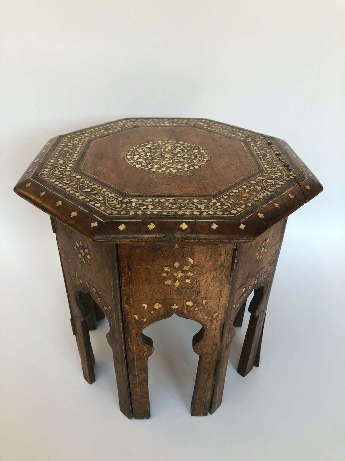 Table a the syrian travel middle east marquetry inlay 19th