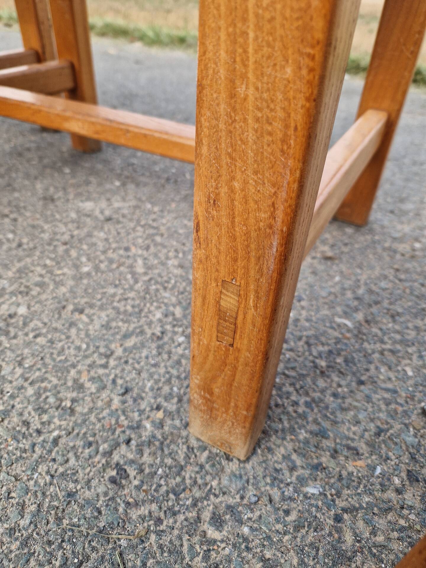 Set of 4 elm chairs from the Regain house.