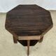Table d'appoint octogonale piètement quadripode à entretoise de style moderniste