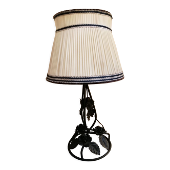 Table lamp in wrought iron