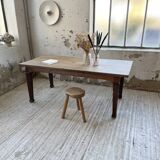 Solid oak farmhouse table 185cm