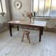 Solid oak farmhouse table 185cm