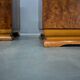 1939s pair of art deco bedside tables, Czechoslovakia