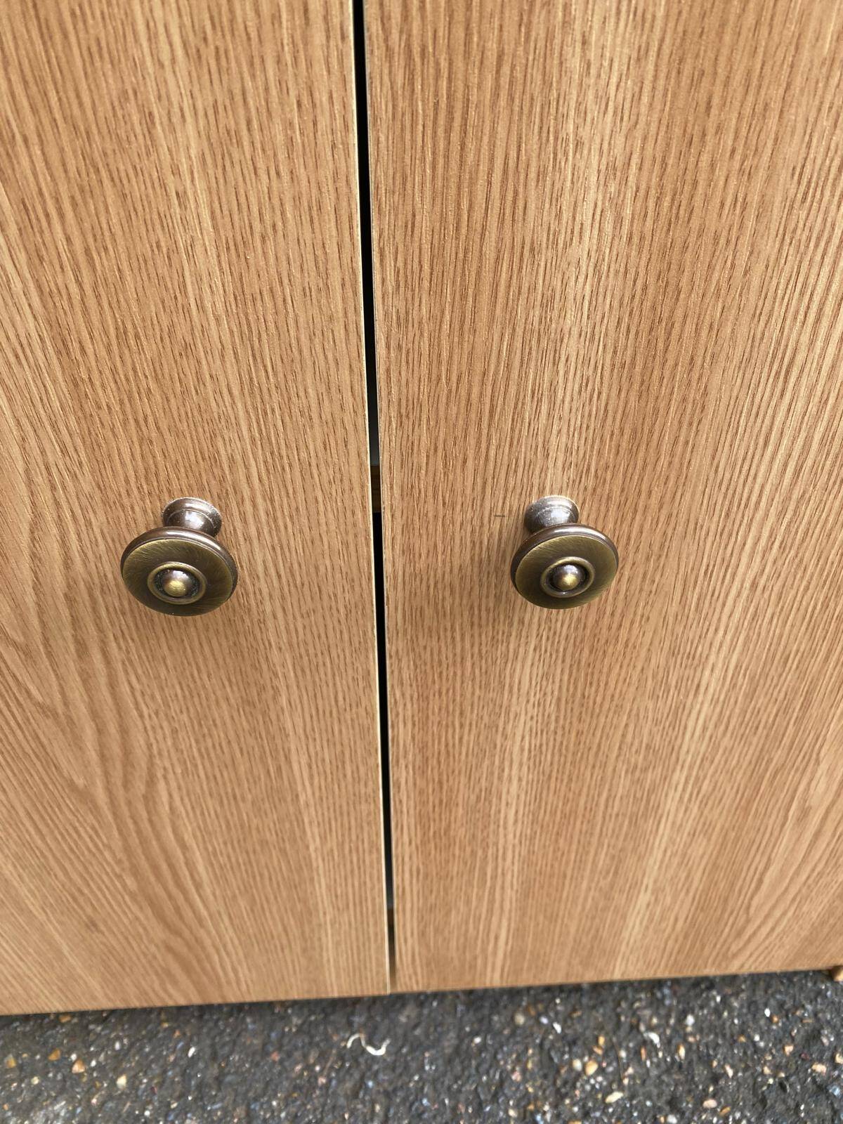 Scandinavian chest of drawers in bleached oak effect wood