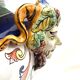 Medici garden vase in faience of Nevers signed 19th century