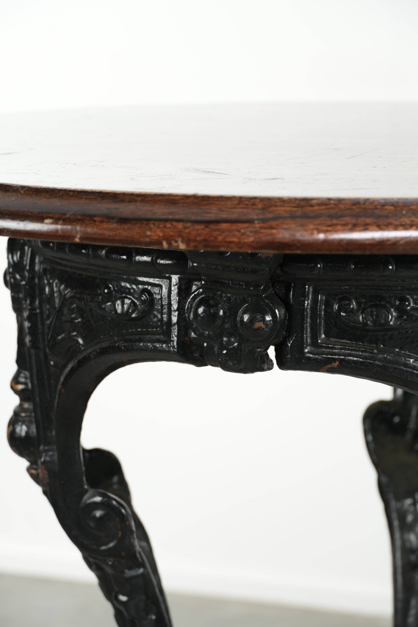 Antique English pub/bistro/side table from the 19th century