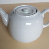 Old Pillivuyt teapot in white porcelain
