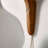 MK10987 Teak and glass wall lamp by Uno & Östen Kristiansson for Luxus