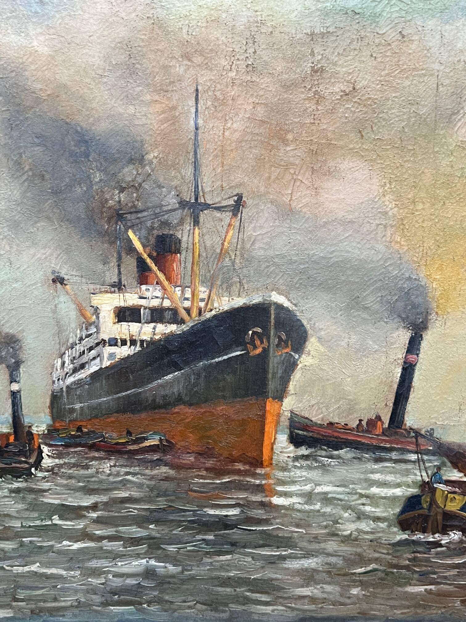 Alfred Jansen (1859-1935). "Seascape".