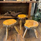 Brutalist tripod stool