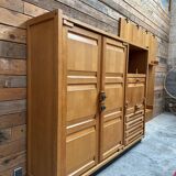 Huge piece of furniture by Guillerme and Chambron, 1950s