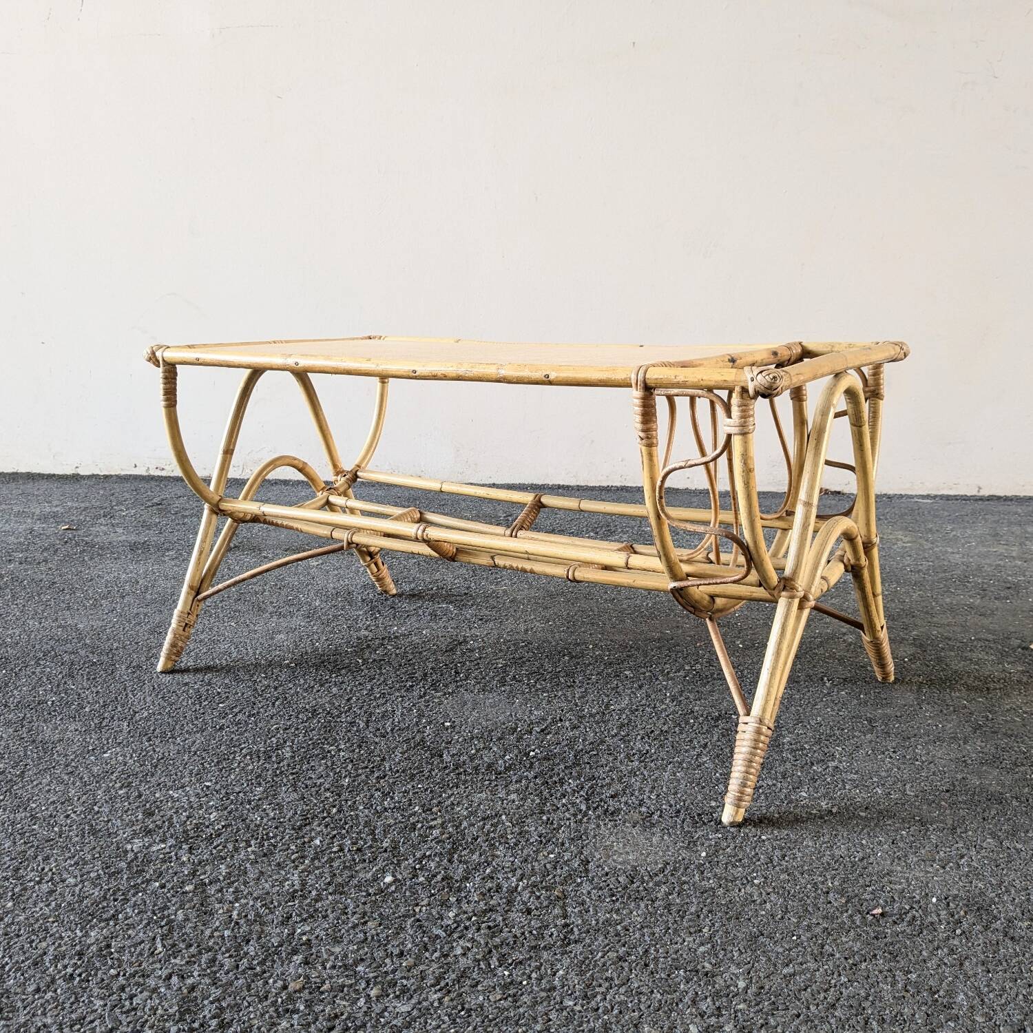 Rattan coffee table