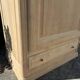 Wooden bonnetière, wardrobe/cupboard in raw wood.