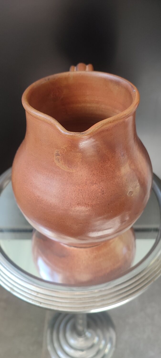 Vintage Jug Signed Les Grottes Dieulefit, 1950