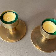 Pair of candle holders by Hans-Agne Jakobsson