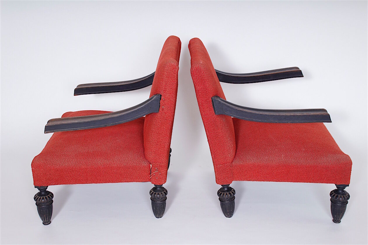 Set of two antique armchairs, Czechoslovakia