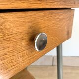 Pair of vintage boarding school bedside tables